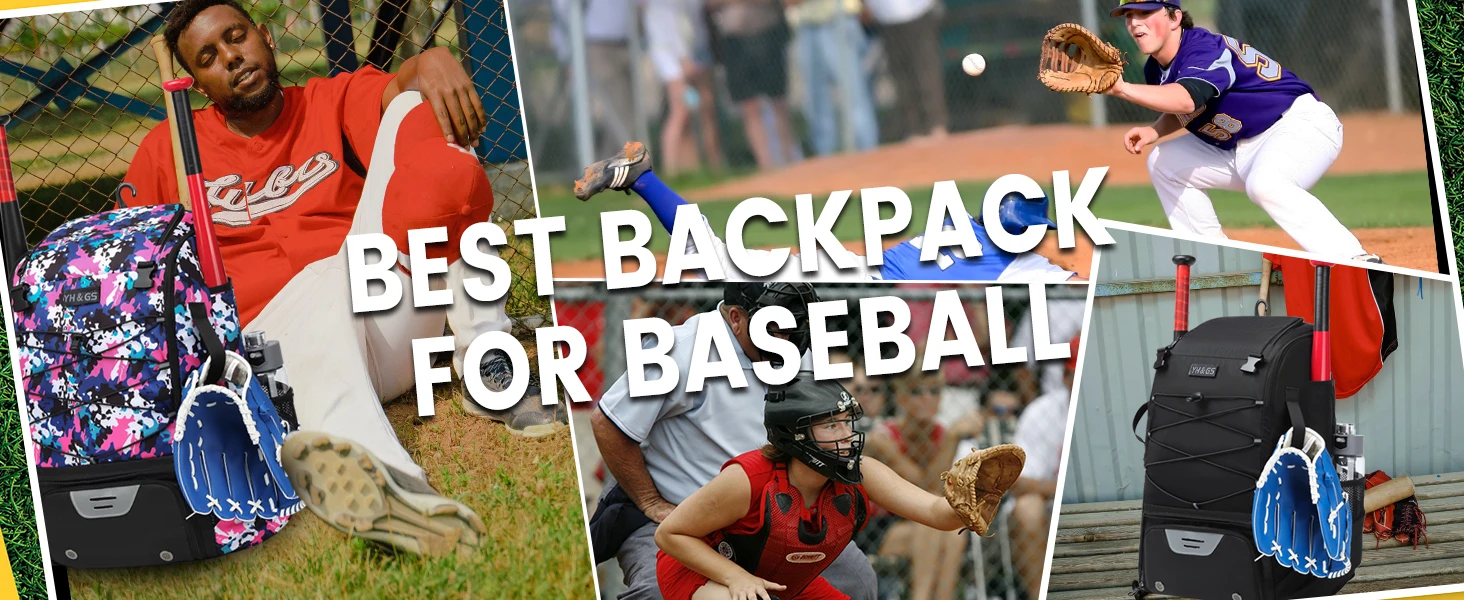 Softball Equipment Bag Baseball Backpack with Shoe Compartment Softball Bag for Youth Large Capacity Sport Baseball Backpack