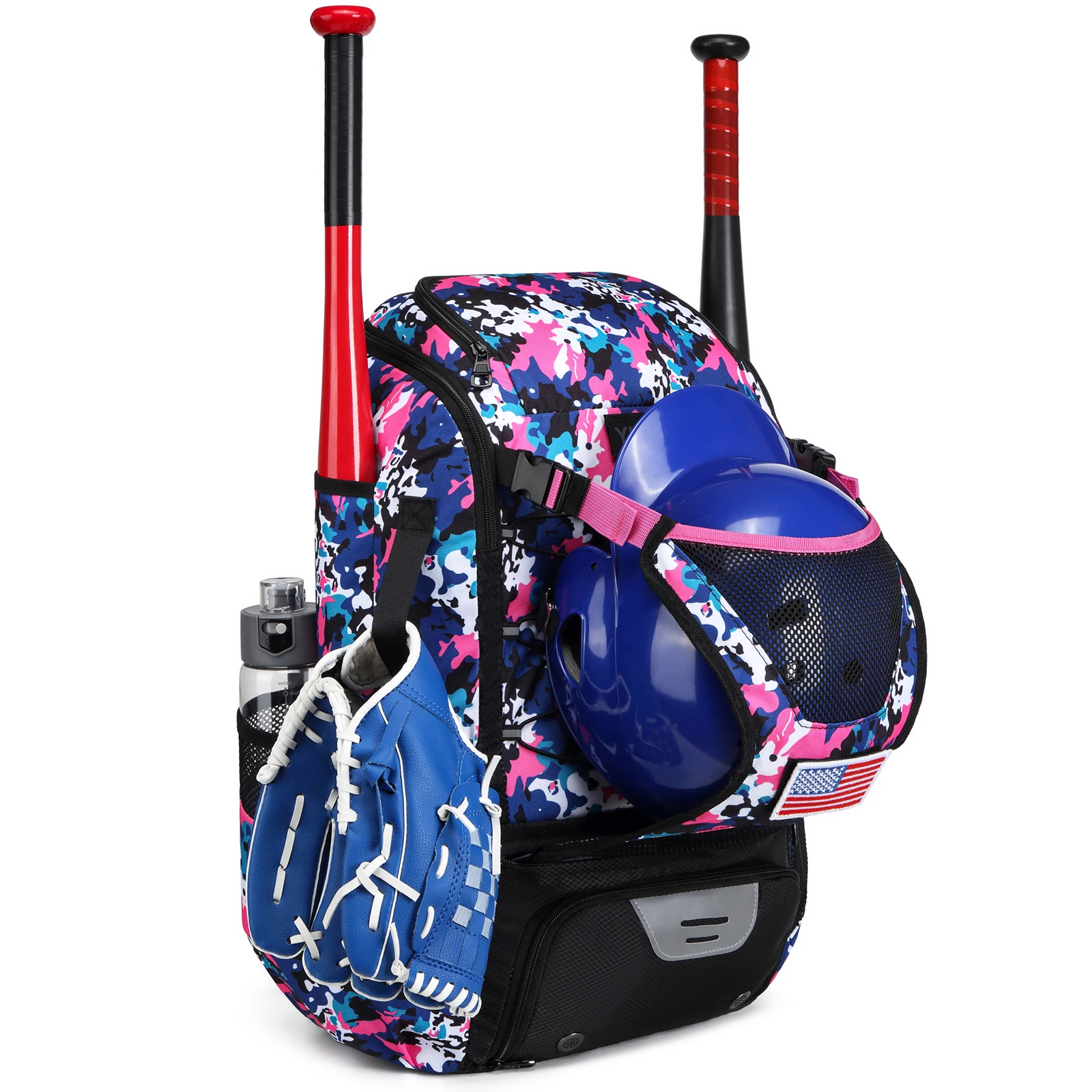 Softball Equipment Bag Baseball Backpack with Shoe Compartment Softball Bag for Youth Large Capacity Sport Baseball Backpack