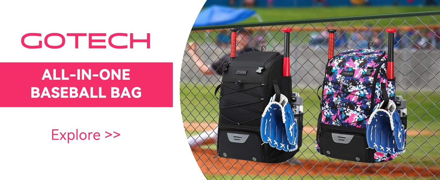 Softball Equipment Bag Baseball Backpack with Shoe Compartment Softball Bag for Youth Large Capacity Sport Baseball Backpack