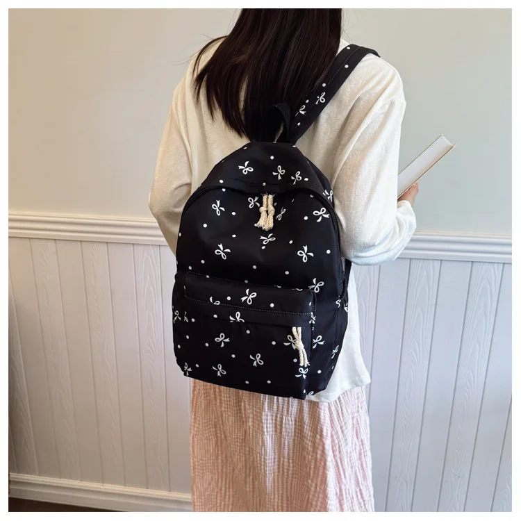 1 Set 3 in 1 Women College Student Backpack Large Capacity Casual Travel Daypack Stylish Versatile Laptop Bag for School