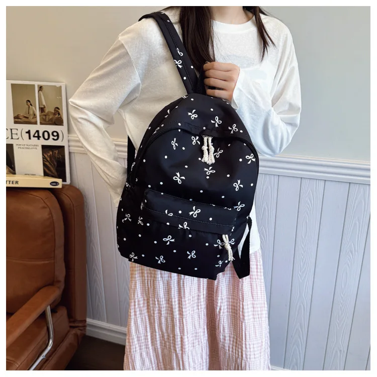 1 Set 3 in 1 Women College Student Backpack Large Capacity Casual Travel Daypack Stylish Versatile Laptop Bag for School