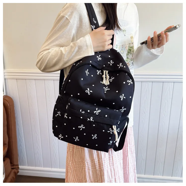 1 Set 3 in 1 Women College Student Backpack Large Capacity Casual Travel Daypack Stylish Versatile Laptop Bag for School
