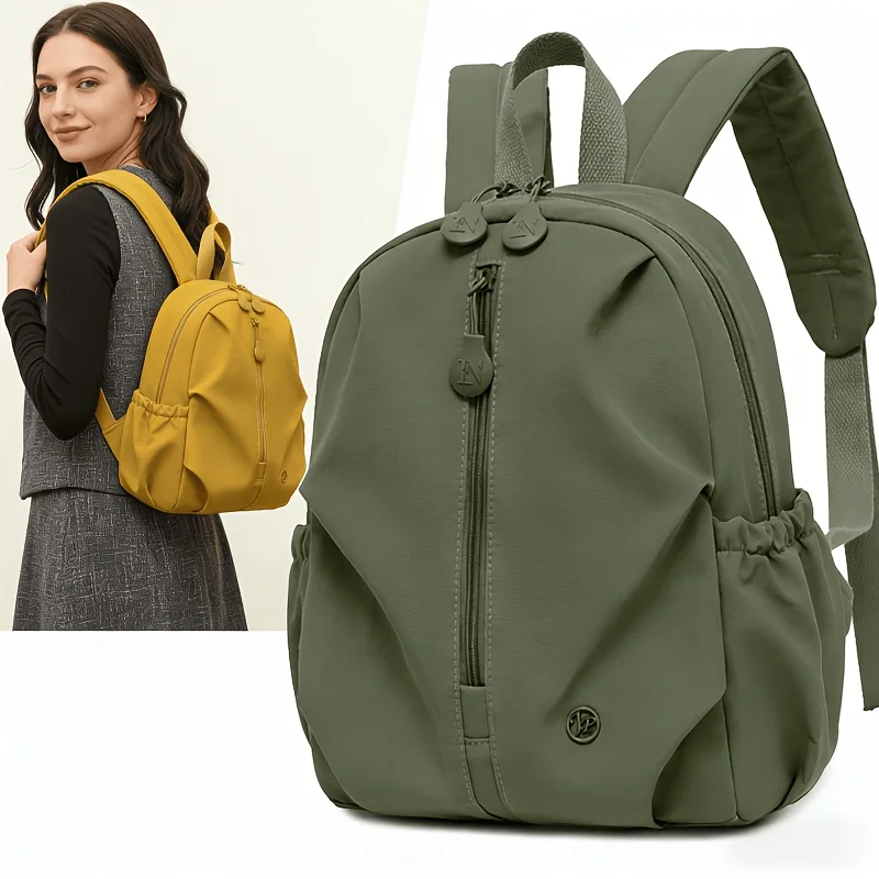 Women's Anti-Theft Large Capacity Nylon Backpack with Multifunctional Laptop Compartment for Daily Travel And Commuting