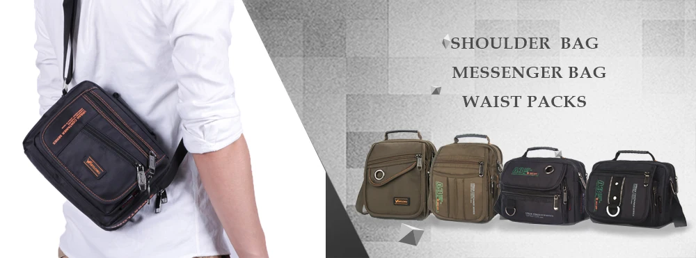 3707 Men Messenger Running Bags Casual Multifunction Small Travel Bags Waterproof Shoulder Waist Packs Military Crossbody Bags
