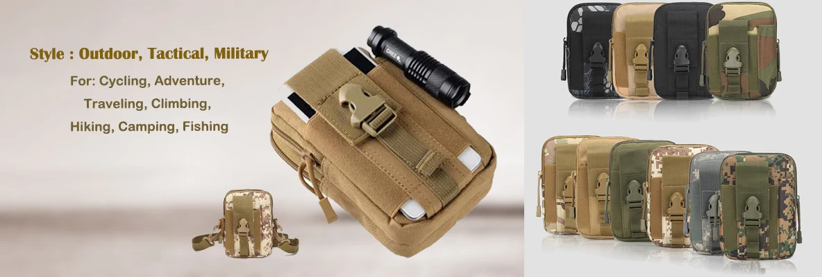 3707 Men Messenger Running Bags Casual Multifunction Small Travel Bags Waterproof Shoulder Waist Packs Military Crossbody Bags