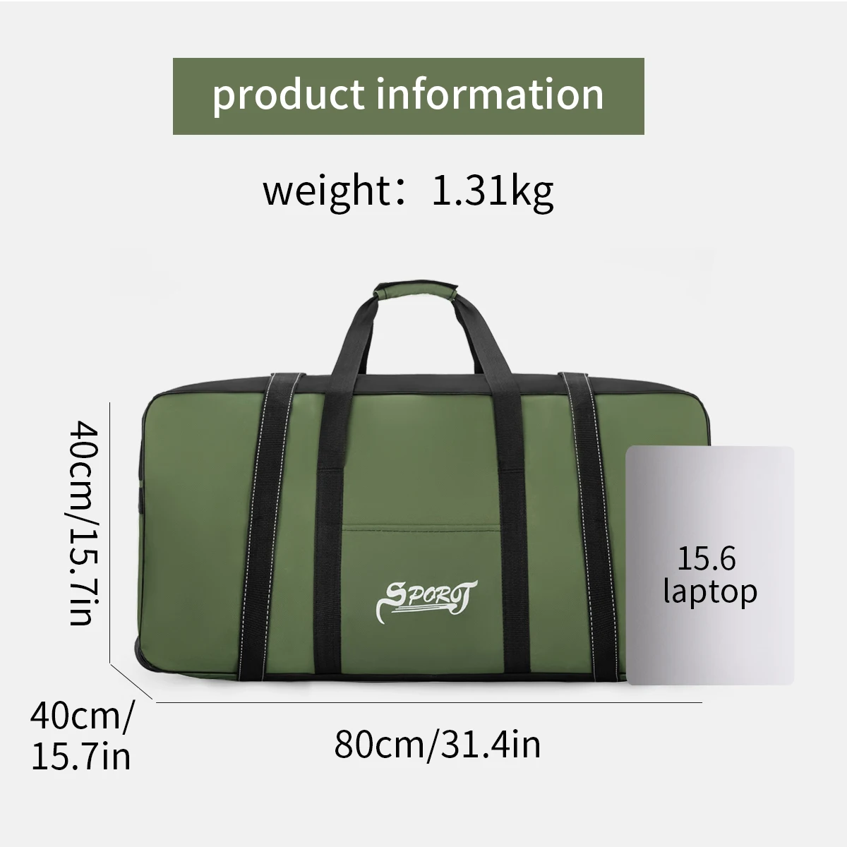 Outdoor Camping Picnic Equipment Storage Box, Tent Supplies Storage Box with Wheels, Large-Capacity Oversized Travel Bag
