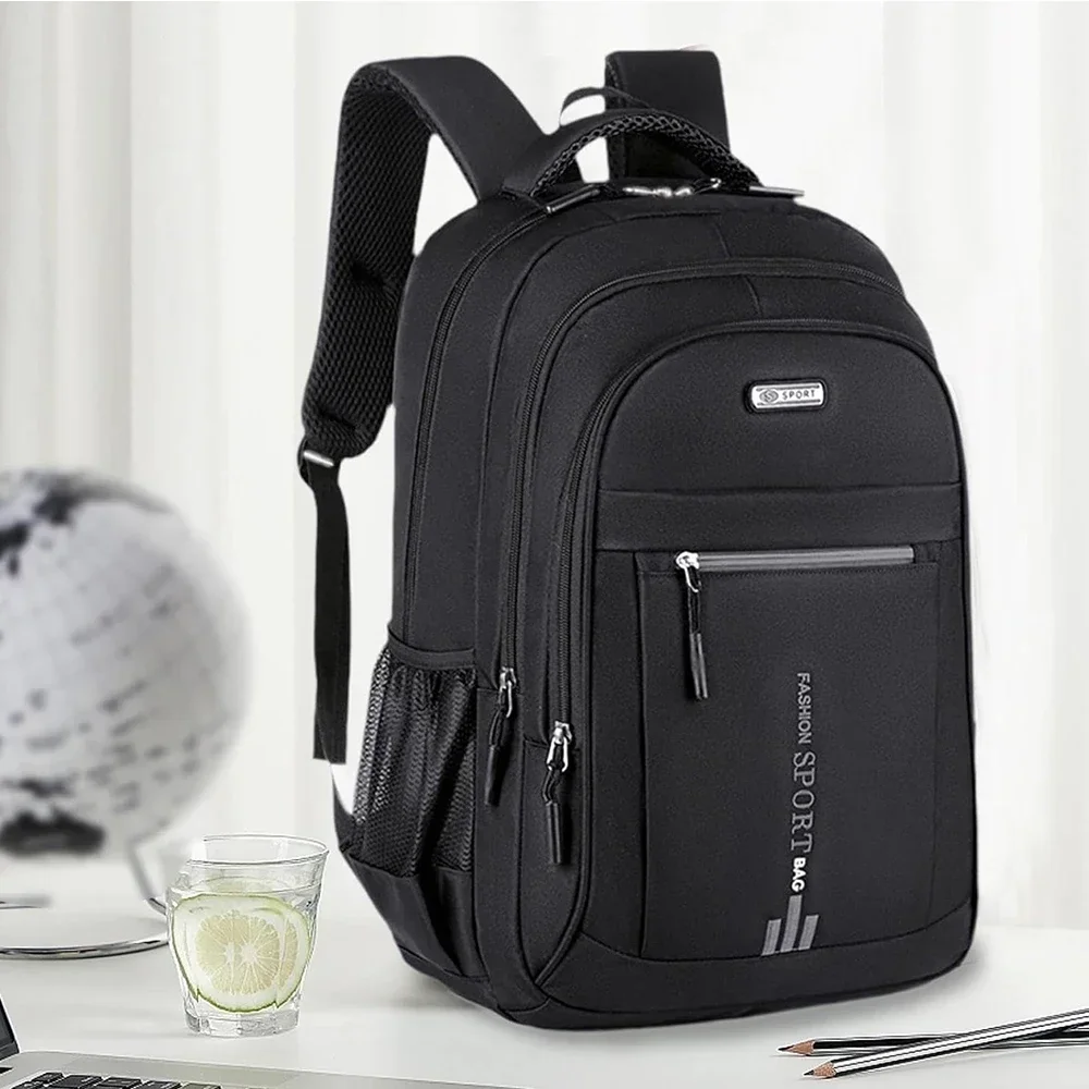 Lightweight Bookcase Large Capacity Backpack 48x32x18cm Oxford Fabric, Multi-Pocket Breathable Mesh Back for 15.6 Inch Laptop School Work Travel Commute Business Travel