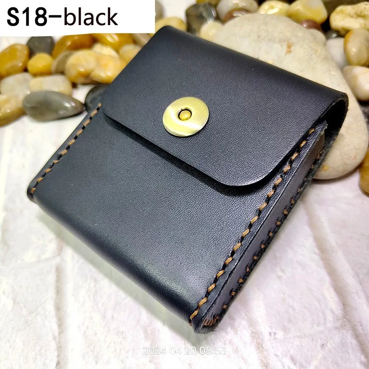 Universal Mobile Phone Waist Bag Belt Pack Hand-made Leather Sheath Phone holster for Men Iphone Huawei OPPO PD