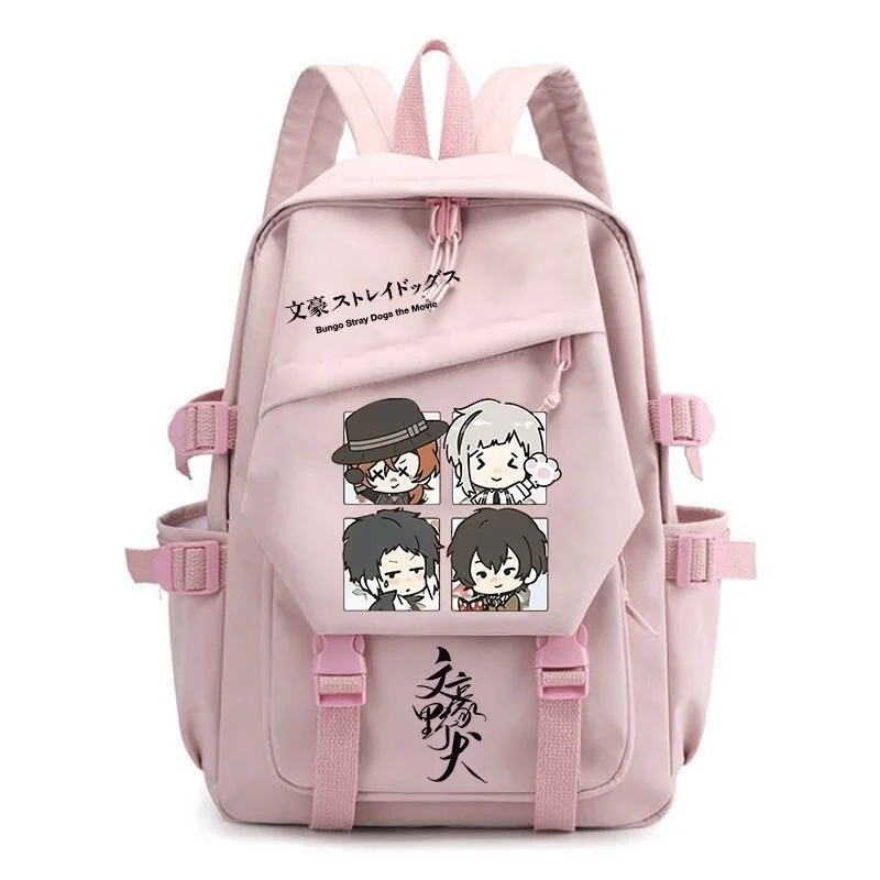 Anime Bungo Stray Dogs Cartoon Backpack Teenarges Schoolbag Bookbag Men Women Fashion Cosplay Laptop Outdoor Travel Mochila