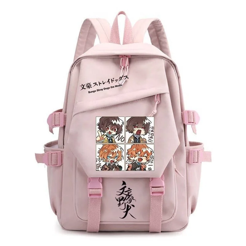 Anime Bungo Stray Dogs Cartoon Backpack Teenarges Schoolbag Bookbag Men Women Fashion Cosplay Laptop Outdoor Travel Mochila