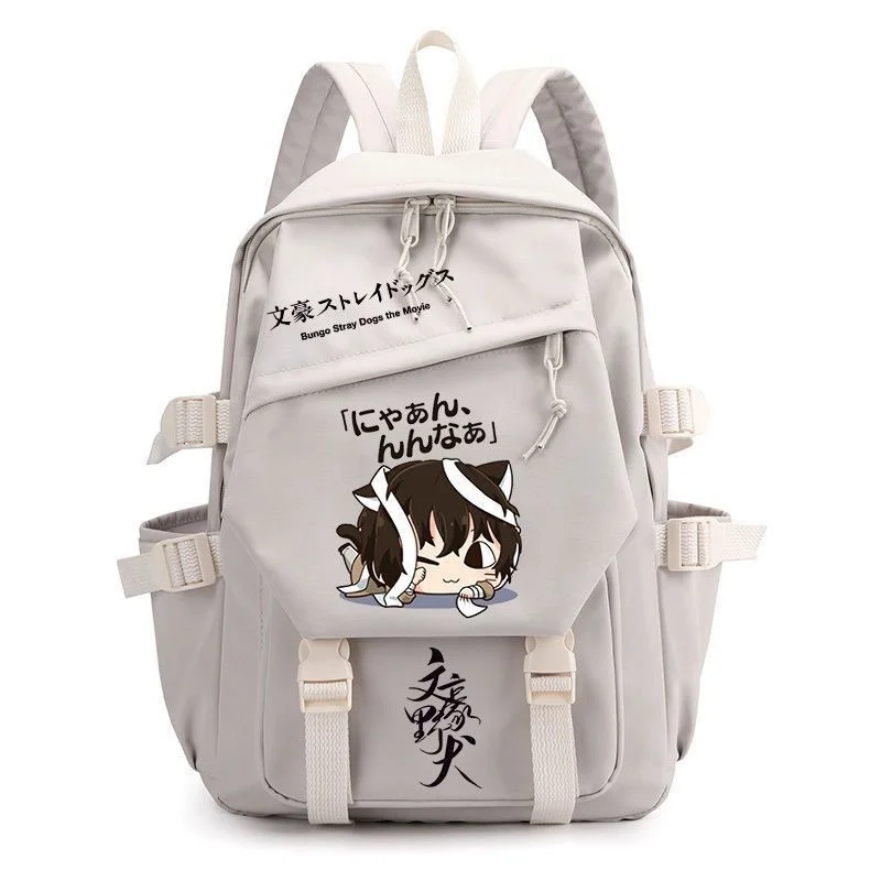 Anime Bungo Stray Dogs Cartoon Backpack Teenarges Schoolbag Bookbag Men Women Fashion Cosplay Laptop Outdoor Travel Mochila