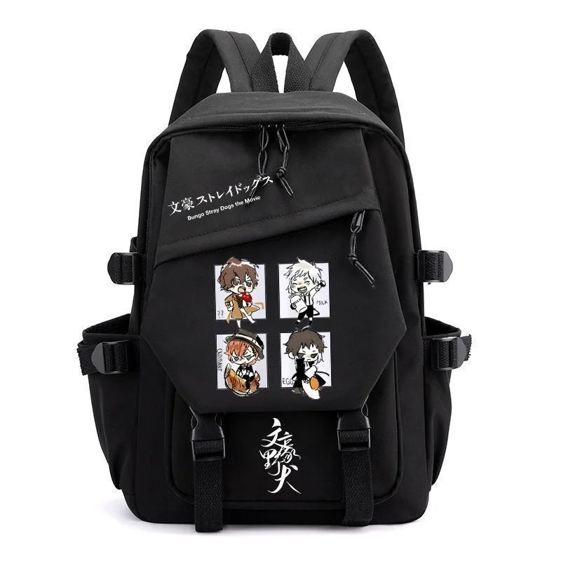 Anime Bungo Stray Dogs Cartoon Backpack Teenarges Schoolbag Bookbag Men Women Fashion Cosplay Laptop Outdoor Travel Mochila
