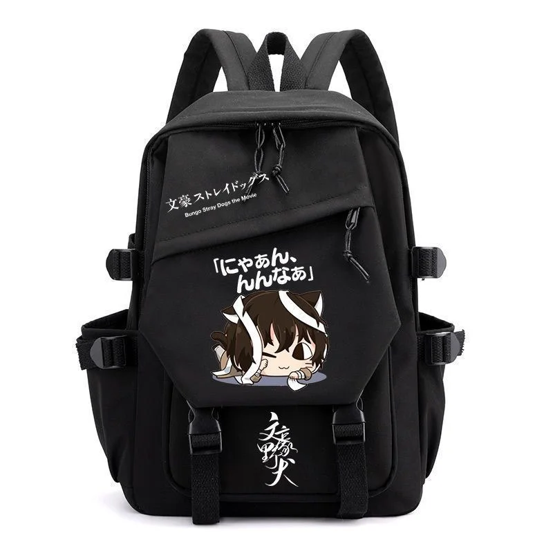 Anime Bungo Stray Dogs Cartoon Backpack Teenarges Schoolbag Bookbag Men Women Fashion Cosplay Laptop Outdoor Travel Mochila