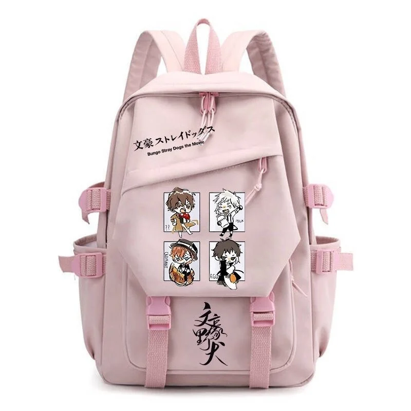 Anime Bungo Stray Dogs Cartoon Backpack Teenarges Schoolbag Bookbag Men Women Fashion Cosplay Laptop Outdoor Travel Mochila