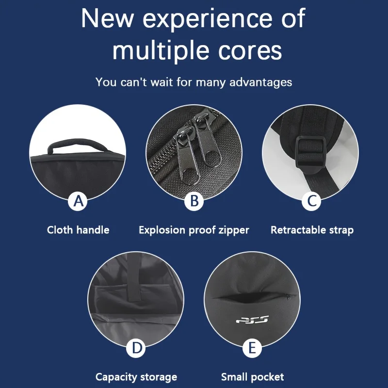 Travel Backpack For PS5 Console, Accessories, Protective Carrying Case Storage Bag Compatible With Sony PS5 Console