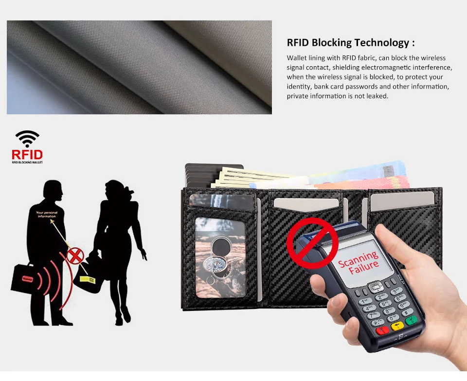Carbon Fiber Mens Airtag Wallet RFID Blcoking Pop Up Aluminum Card Holder Slim Male Smart Front Pocket with Banknote Compartment