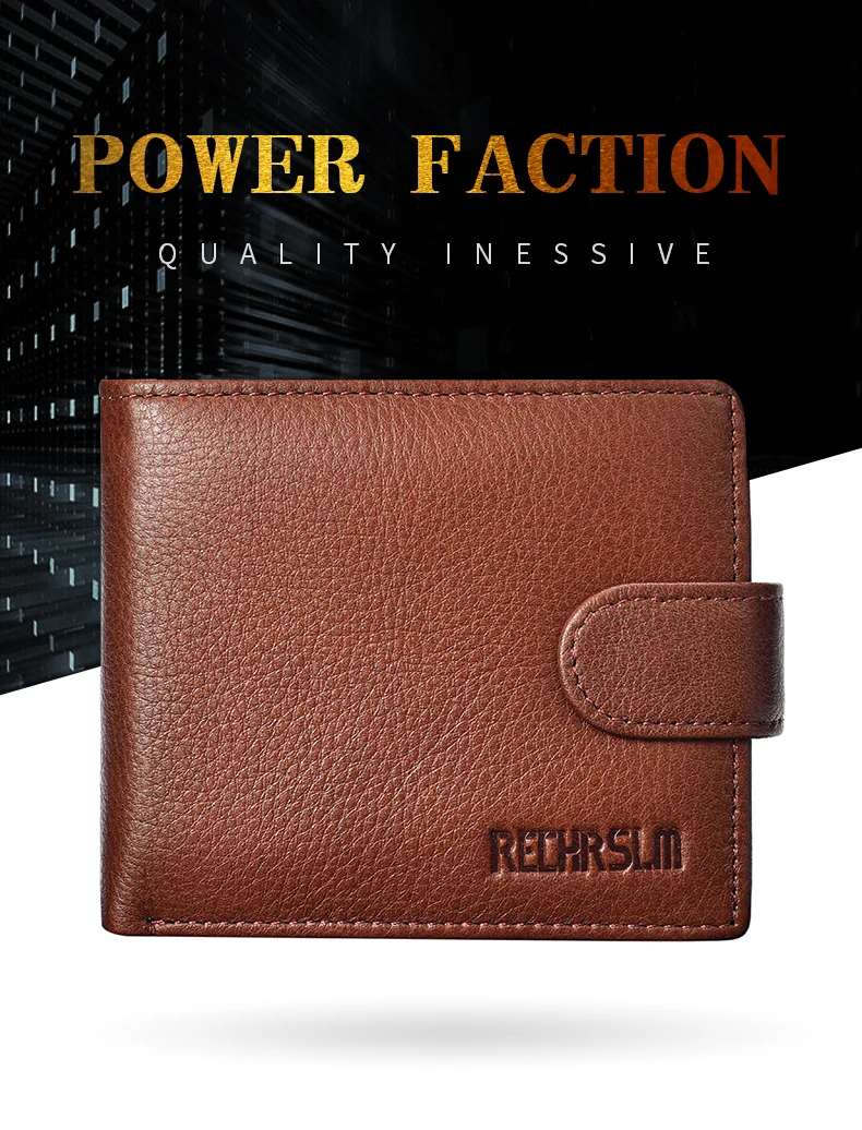 Genuine Leather Men's Wallet Classic Style Short Multi-Card Wallet Coin Pocket Wallet High-End Minimalist Wallet for Men
