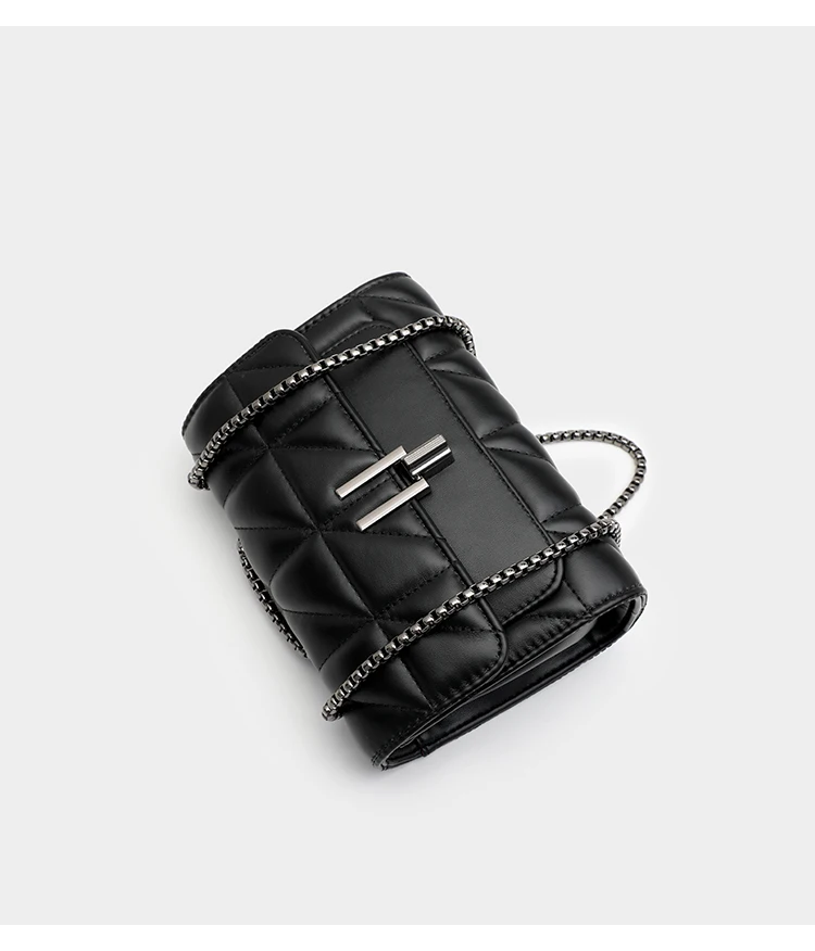 Black Luxury Handbags And Purse Women PU Leather Messenger Shoulder Bag Plaid Female Crossbody Bag Tassel Quilted Brand