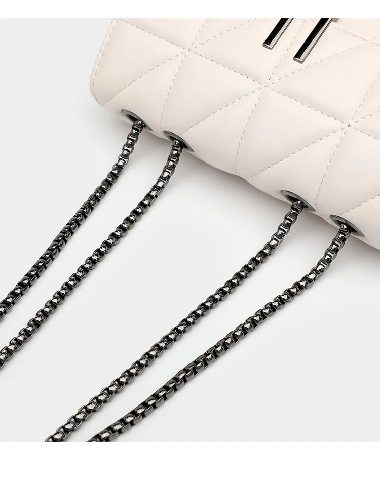 Black Luxury Handbags And Purse Women PU Leather Messenger Shoulder Bag Plaid Female Crossbody Bag Tassel Quilted Brand