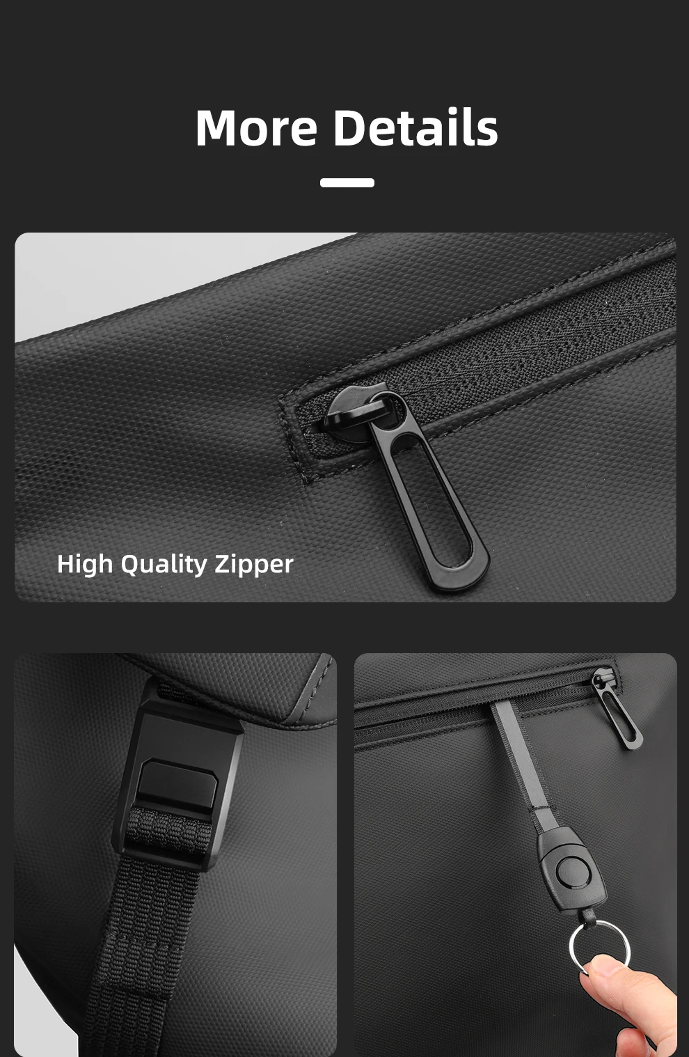 HcanKcan Man Shoulder Bag Waterproof Big Capacity Messenger Bags Fit Mini Ipad Daily Casual Work Cycling Weekend Outdoor Bag