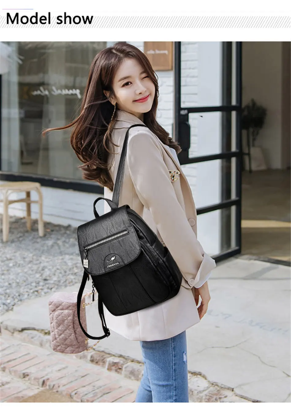 2024 New Women Leather Backpacks High Quality Female Vintage Backpack For Girls School Bag Travel Bagpack Ladies Back Pack