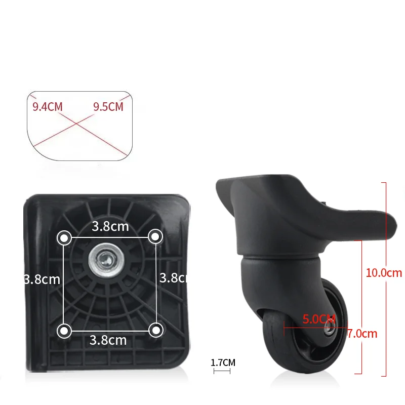 Suitable for American Tourister 25R Universal Wheel 2PCS Wheels for Suitcase Luggage Accessories Replacement Spare Parts Mute We