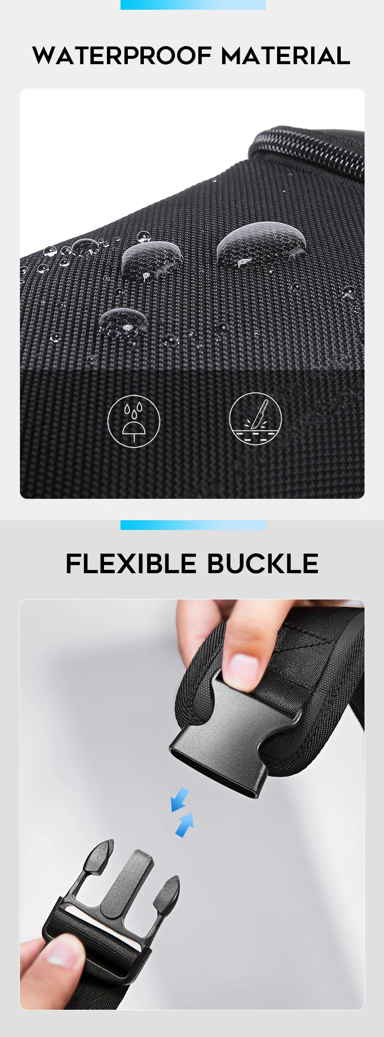 BANGE New Model Class Song Men's Business Anti-Theft Single Shoulder Bag Tech USB Lightweight Outdoor Male Crossbody Chest Bag