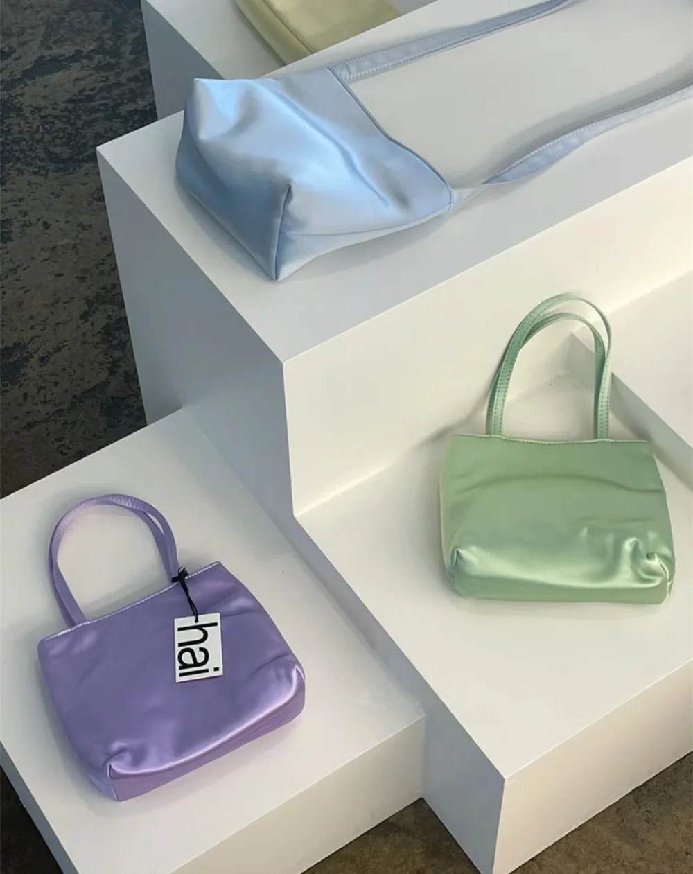 Colorful Silk Satin Velvet Square Handbag Tote Ins Fashion Women's BagShoulder Bags Crossbody Bag Phone Lipstick Coin Purse