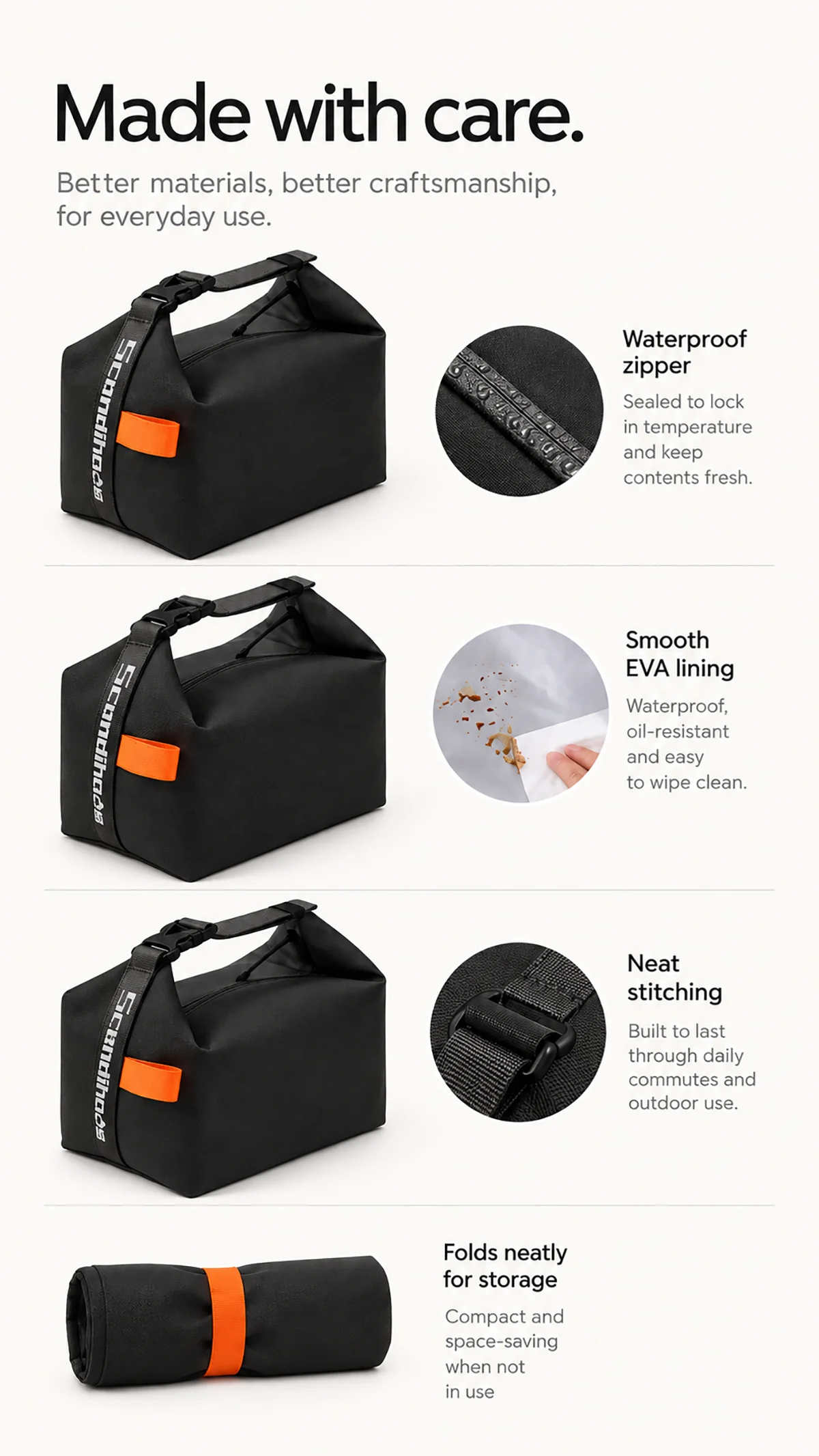 Insulated Lunch Bag Insulation Bento Pack Aluminum Foil Rice Bag Meal Pack Ice Pack Portable Dinner Picnic Food Storage Handbag