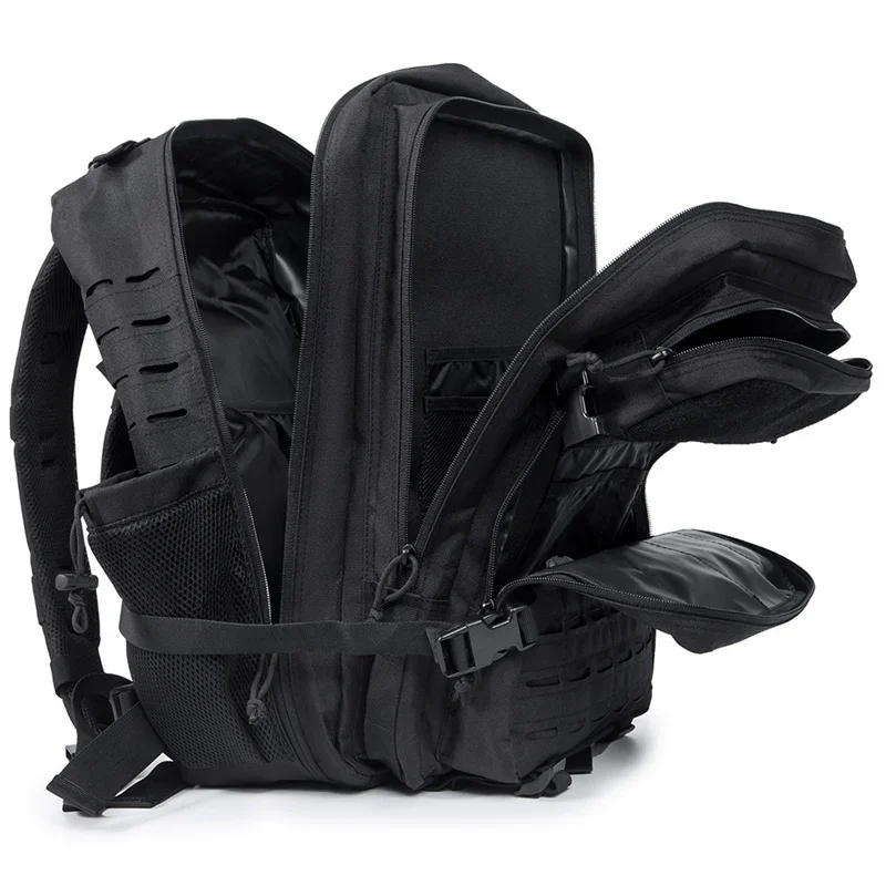 25L/45L Tactical Backpack for Women/men Laser Cut Molle Survival Daypack School Bag Gym Rucksack with Dual Cup Holder