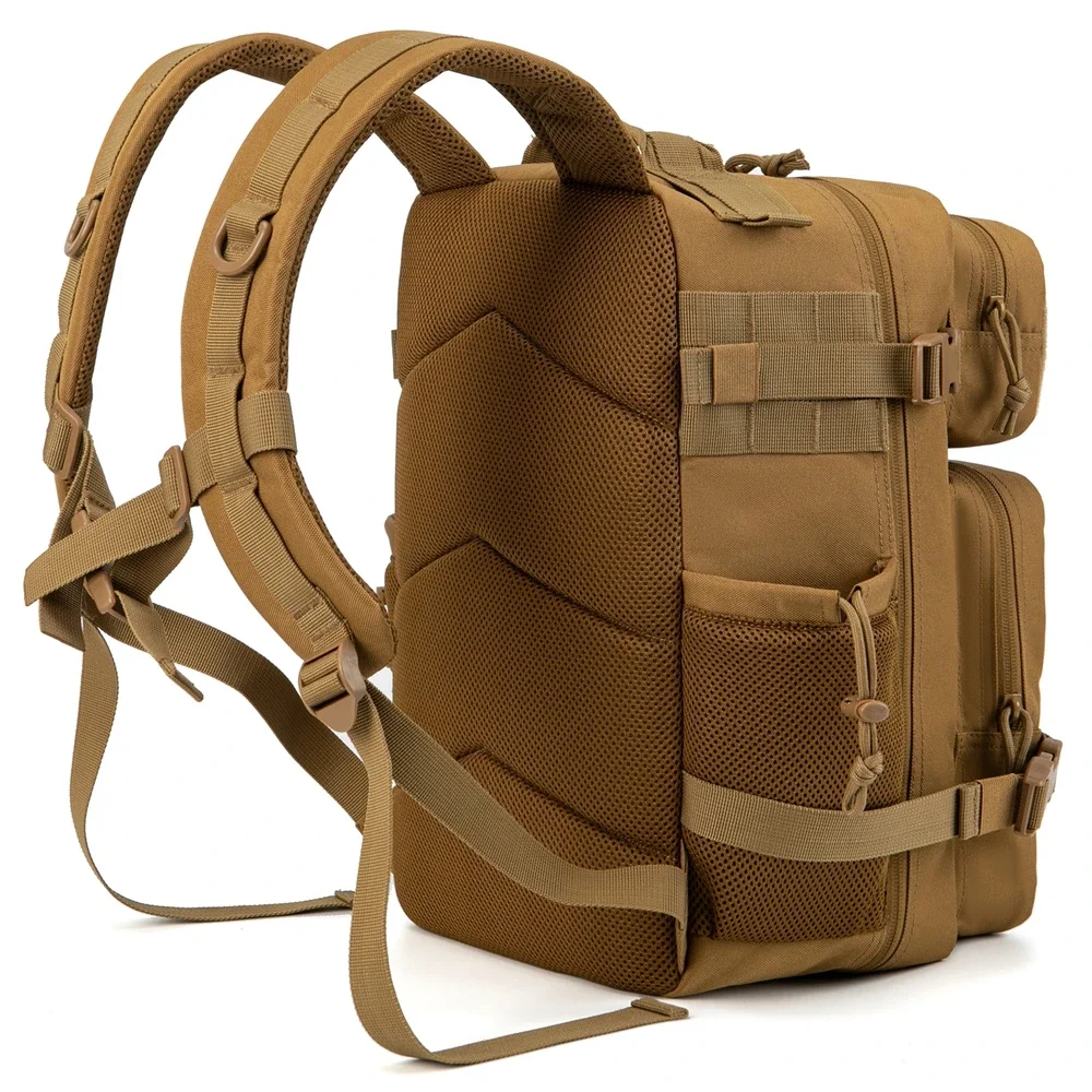 25L/45L Tactical Backpack for Women/men Laser Cut Molle Survival Daypack School Bag Gym Rucksack with Dual Cup Holder