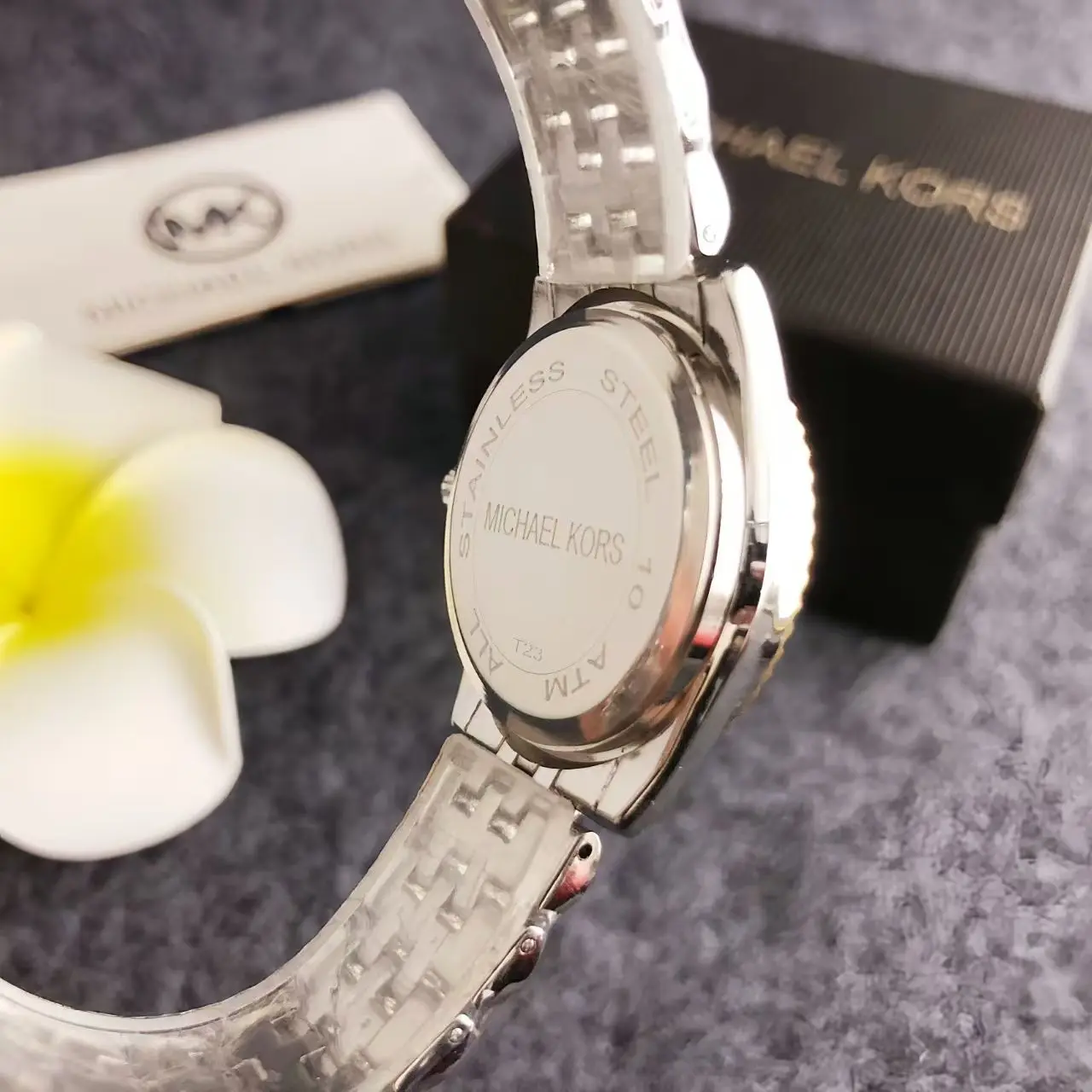 Michael Kors Luxury Rose Gold Women's Watch Bag Fashionable Luxury MK Classic Quartz Watch Wallet Girlfriend Gift