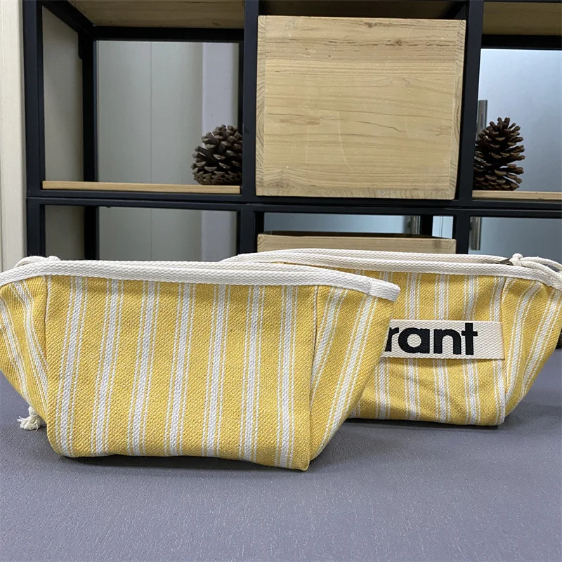 2026 New Small Storage Bag Canvas Bag Zipper Makeup Bag Handheld Fabric Bag Liner Inner Bag Medium Bag