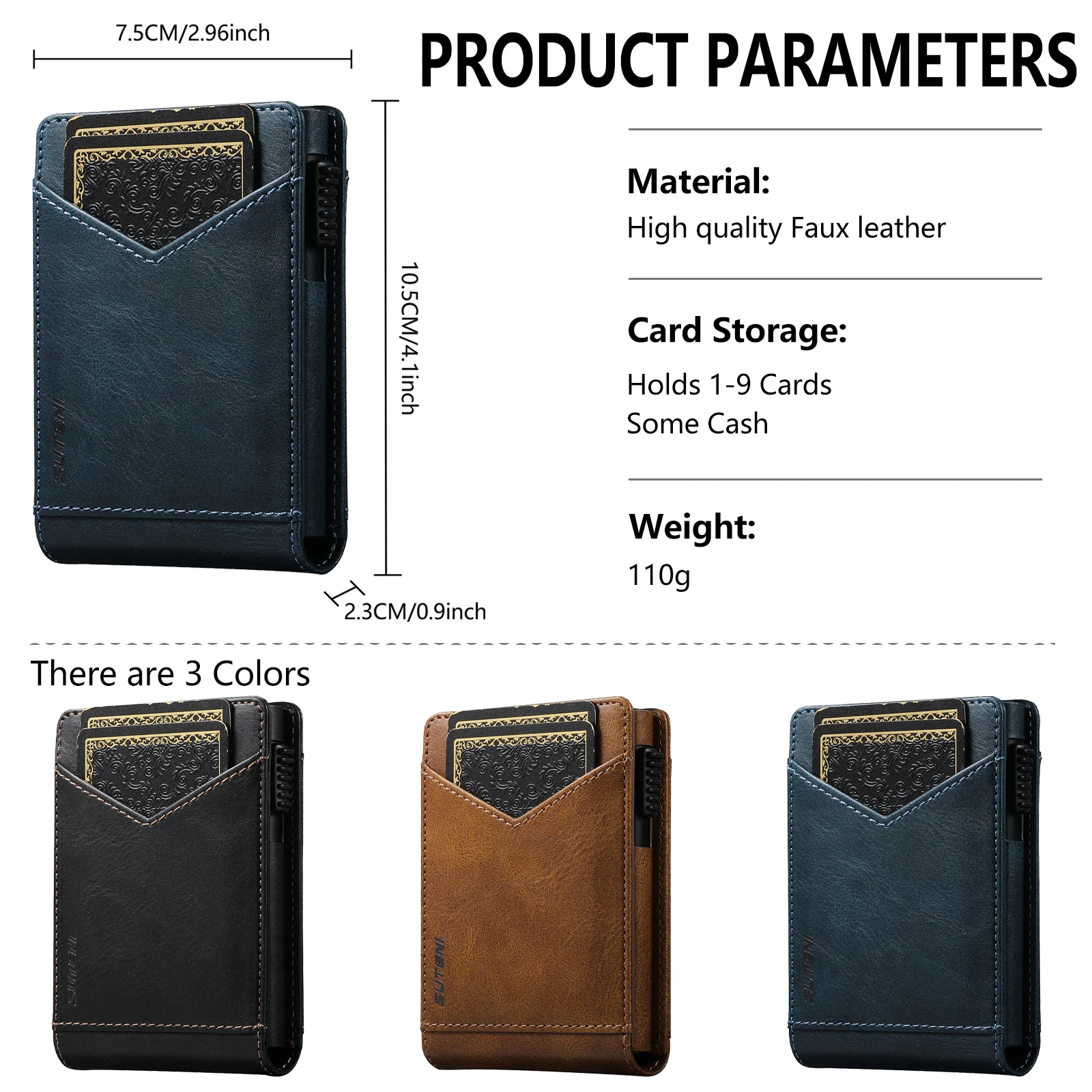 RFID Protection Card Slot Multi-functional Wallet Flip High Quality PU Leather Card Box Fashion Automatically Ejects Card Holder