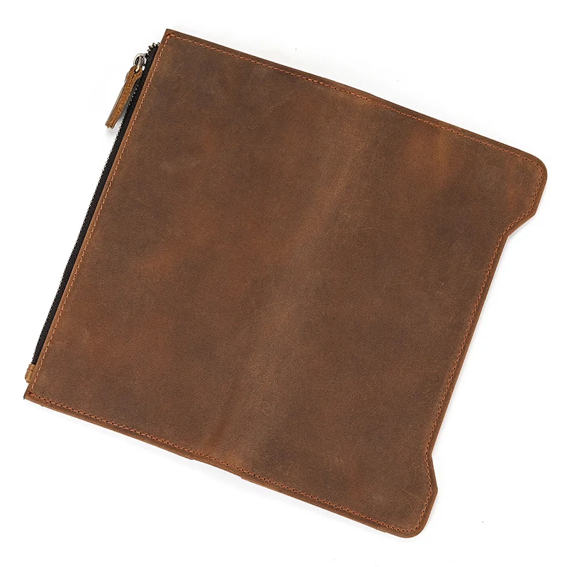 Genuine leather cash wallets vintage leather purse men women clip purse wallet luxury brand designer long wallet for male female