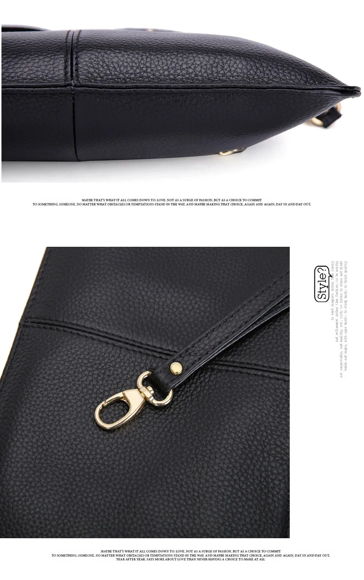 RanHuang Women Genuine Leather Day Clutches Candy Color Shoulder Bags Women's Fashion Crossbody Bags Small Clutch Bags