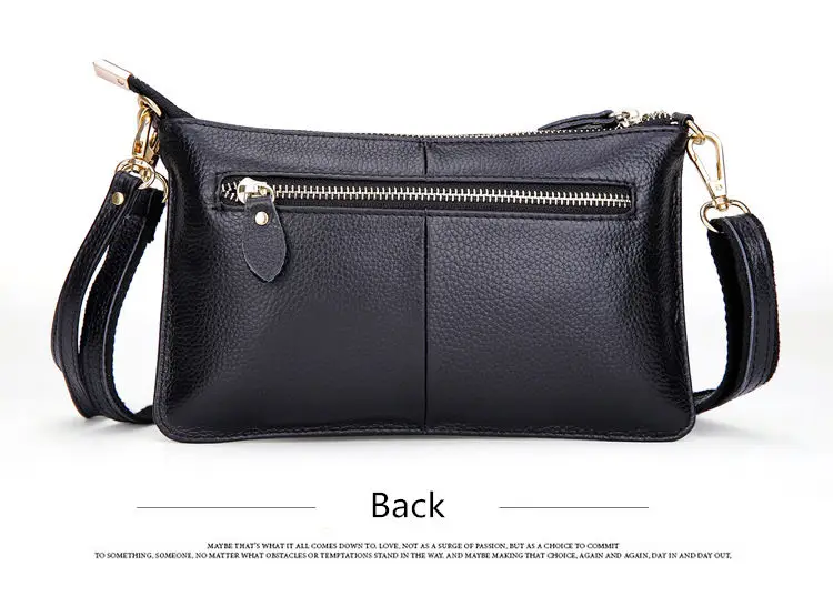 RanHuang Women Genuine Leather Day Clutches Candy Color Shoulder Bags Women's Fashion Crossbody Bags Small Clutch Bags