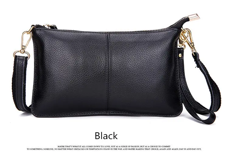 RanHuang Women Genuine Leather Day Clutches Candy Color Shoulder Bags Women's Fashion Crossbody Bags Small Clutch Bags