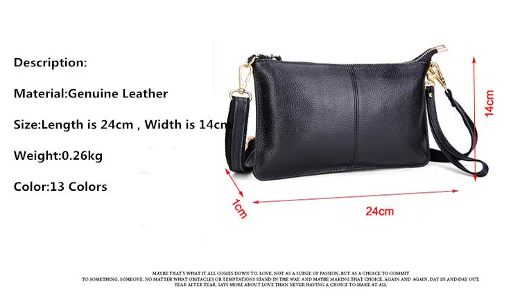 RanHuang Women Genuine Leather Day Clutches Candy Color Shoulder Bags Women's Fashion Crossbody Bags Small Clutch Bags