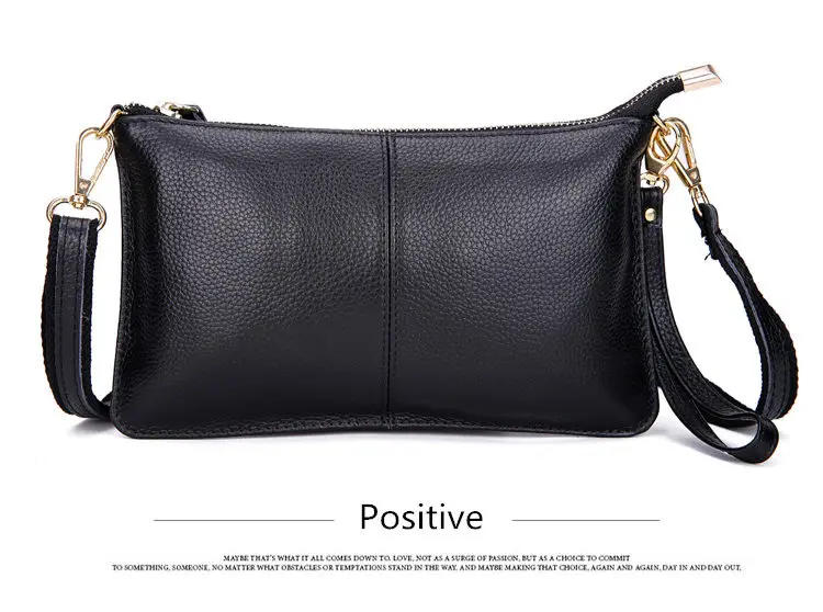 RanHuang Women Genuine Leather Day Clutches Candy Color Shoulder Bags Women's Fashion Crossbody Bags Small Clutch Bags