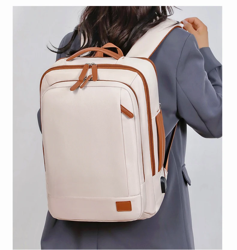 OGEHUAFEE daily commuting computer backpack, computer backpack+three piece set+3pcs storage bag, expandable travel and business laptop backpack, multi-functional lightweight backpack