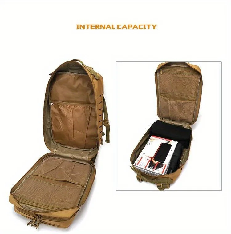 50L/30L Elite Tactical Backpack | 3X Stronger Work & Military Backpack | Resistant and Heavy Duty | 3 Day MOLLE Bug Out Bag