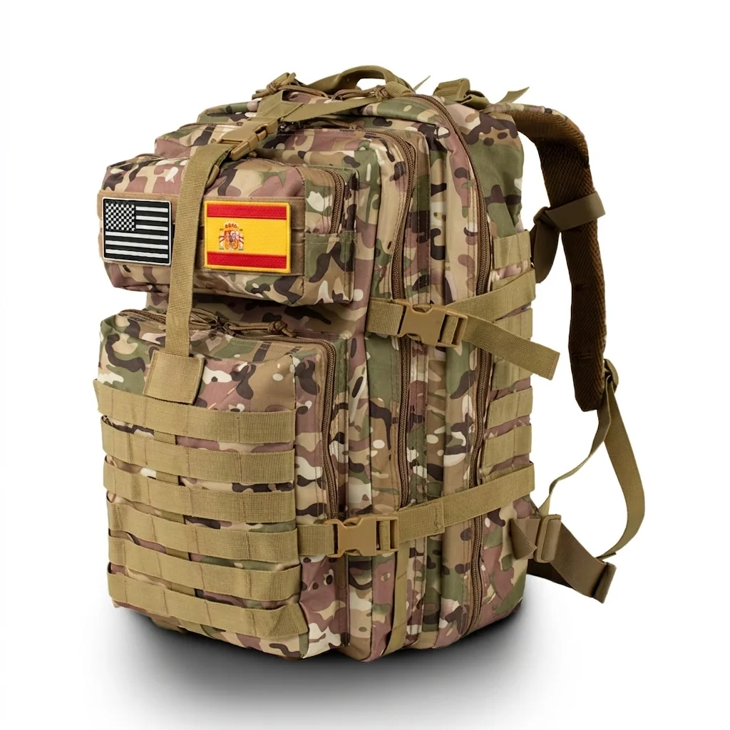 32L/50L Outdoor Backpack Military Tactical Backpack, Large Assault Pack for Camping Hiking with, Durable Daypack Rucksack for Men Travel Work Backpack