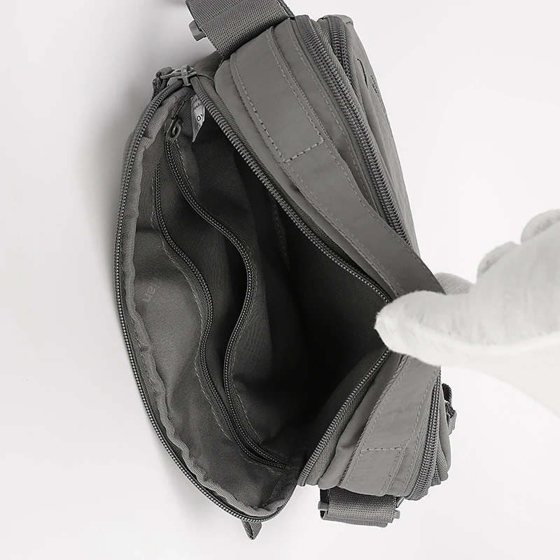 Men's Lightweight Oxford Cloth Crossbody Bag - Multi-Layered Durable Sling for Daily Commute And Travel - Shoulder Chest Bag