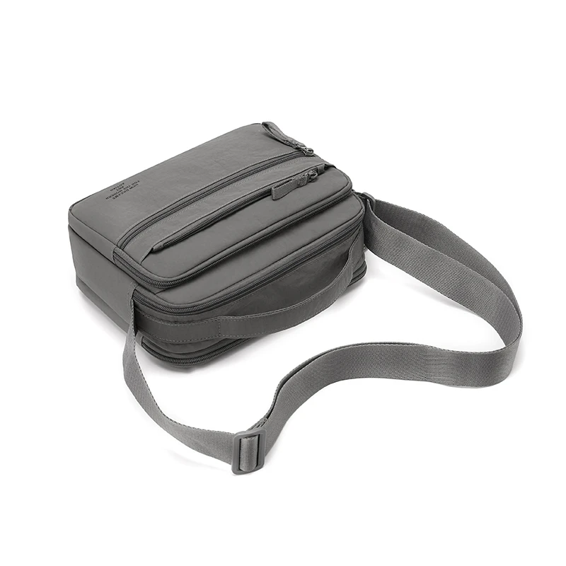 Men's Lightweight Oxford Cloth Crossbody Bag - Multi-Layered Durable Sling for Daily Commute And Travel - Shoulder Chest Bag