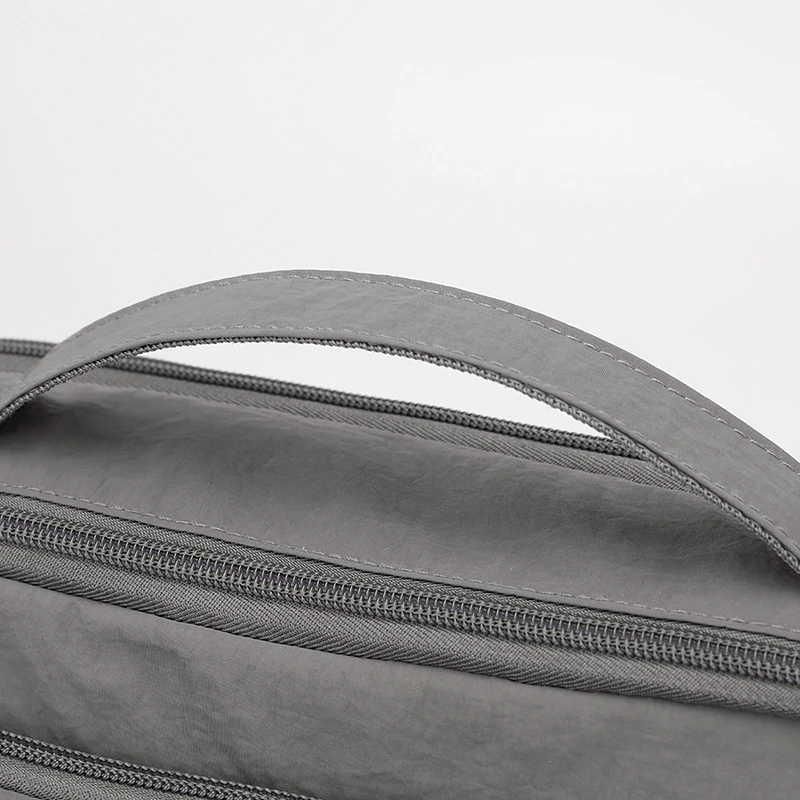 Men's Lightweight Oxford Cloth Crossbody Bag - Multi-Layered Durable Sling for Daily Commute And Travel - Shoulder Chest Bag