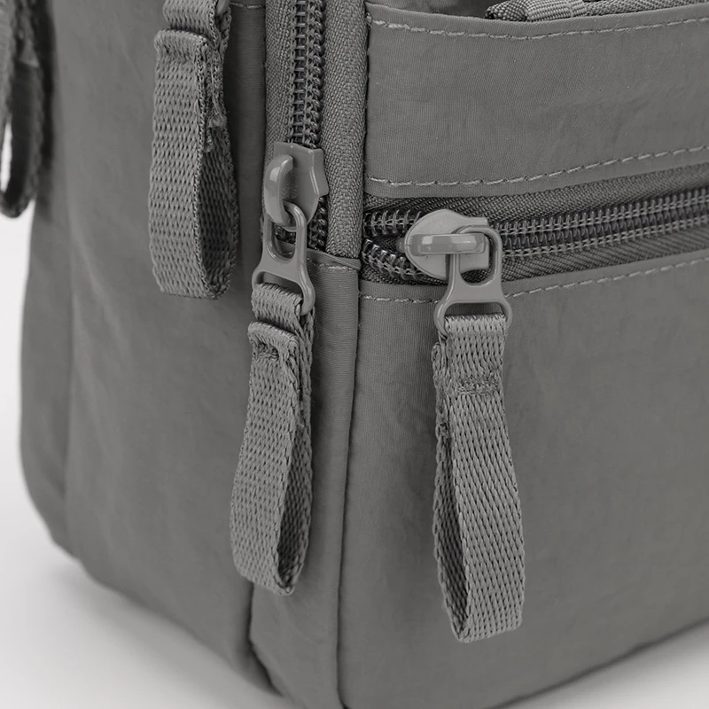 Men's Lightweight Oxford Cloth Crossbody Bag - Multi-Layered Durable Sling for Daily Commute And Travel - Shoulder Chest Bag