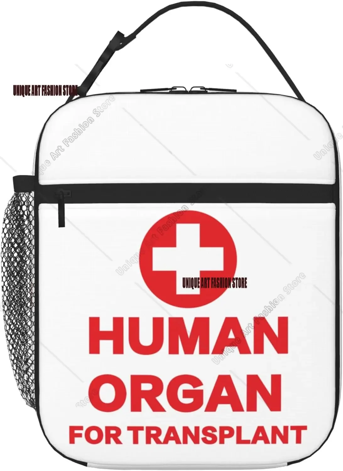 Funny Human Organ for Transplant Insulated Lunch Box Portable Lunch Bag Reusable Lunch Tote for Women Men and Kids-Gag Gift