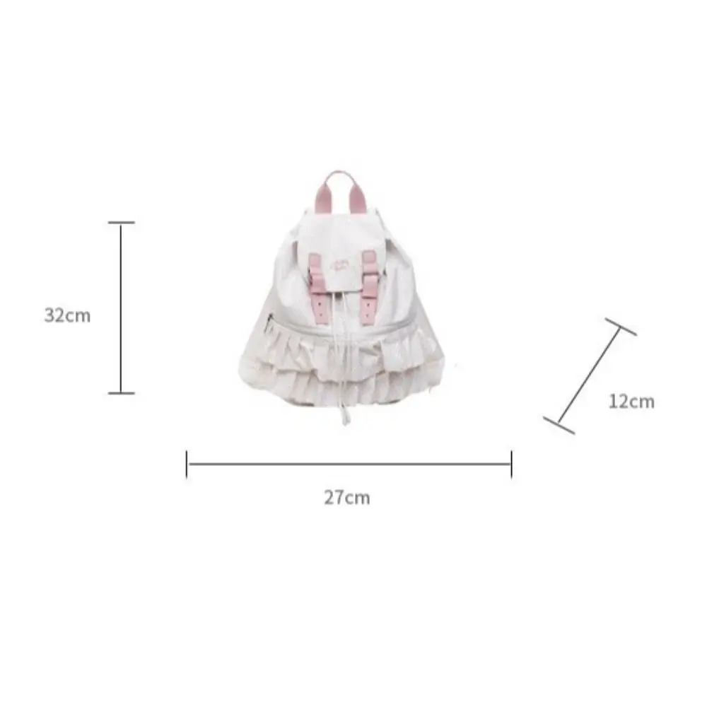 Creative Polka Dot Backpack Large Capacity Casual School Bag Multifunctional Shoulder Bag Travel