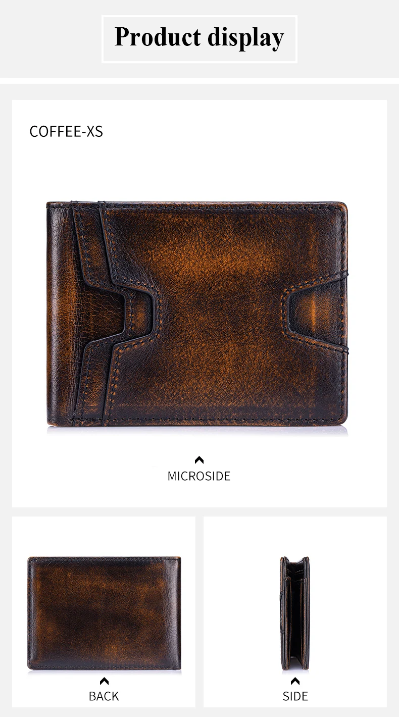 SCHLATUM Front Pocket Wallet for Men Slim Lightweight RFID Blocking Genuine Leather Bifold Thin Wallet with 10 Card Slots